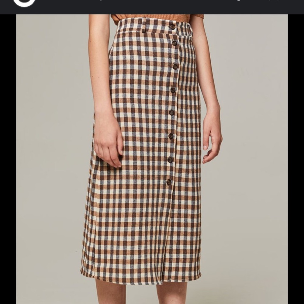 Rita Row plaid skirt xs